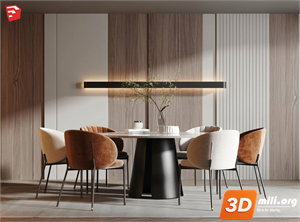 Dining Table Set Skp Files